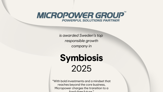Micropower Group gewinnt Symbiosis 2025 – Schwedens führendes Unternehmen für verantwortungsvolles Wachstum