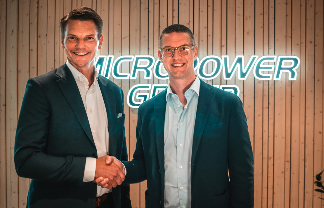 Torbjörn Gustavsson, CEO Micropower Group (left), Johan Pernvi, Partner Polaris (right)